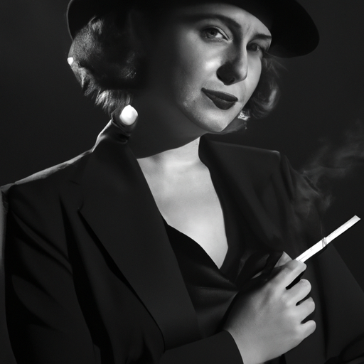 beautifull woman in Noir style